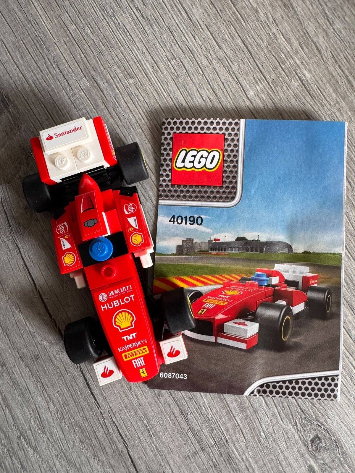 Lego Ferrari Santander F1, Lego, Ensemble complet, Comme neuf, Enlèvement