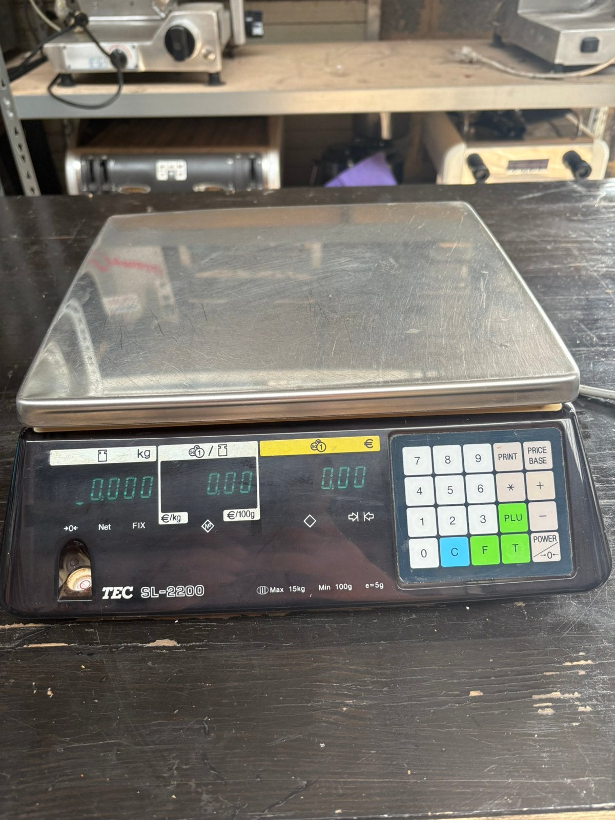 TEC SL-2200 PROFESSIONELE WEEGSCHAAL — ZEER GOEDE STAAT, Elektronische apparatuur, Ophalen, Zo goed als nieuw