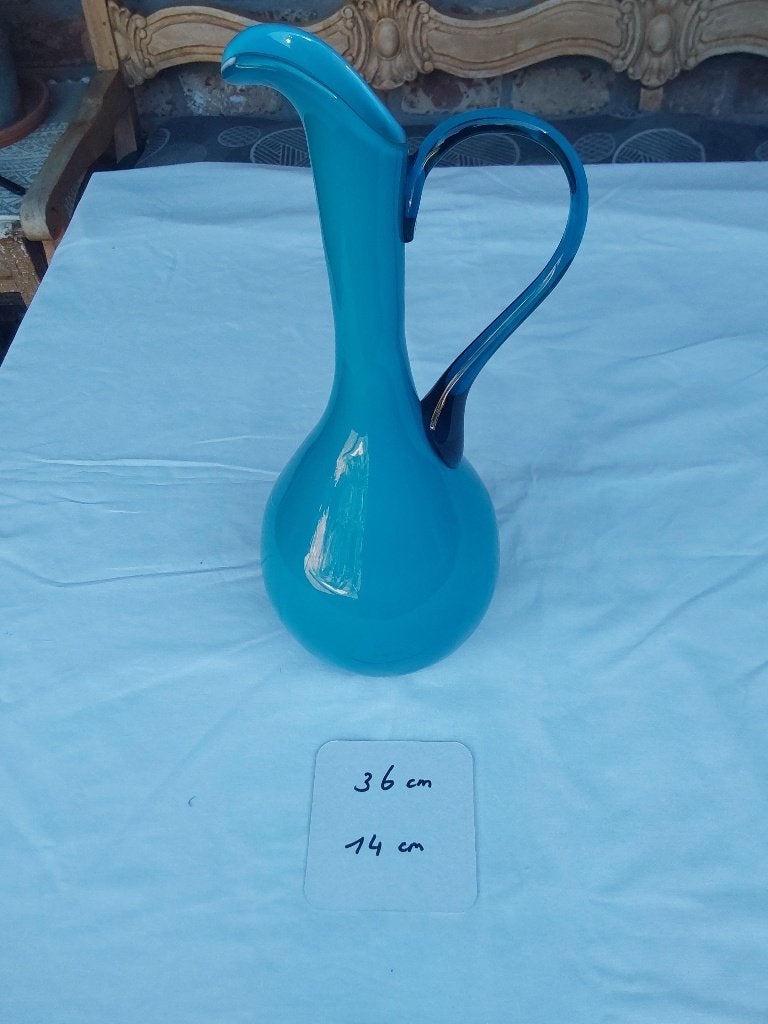 Glazen schenk kan Blauw, Blauw, Nieuw, Ophalen of Verzenden, Glas