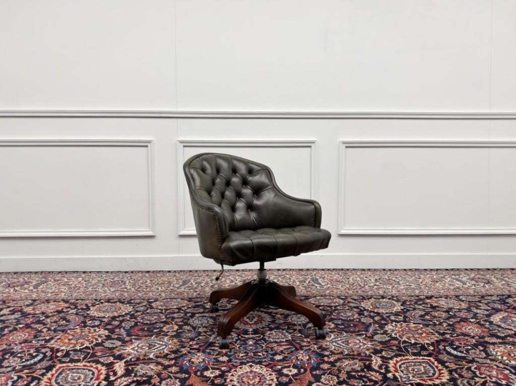 Klassiek Engels Wade Chesterfield Bureaustoel, Ophalen