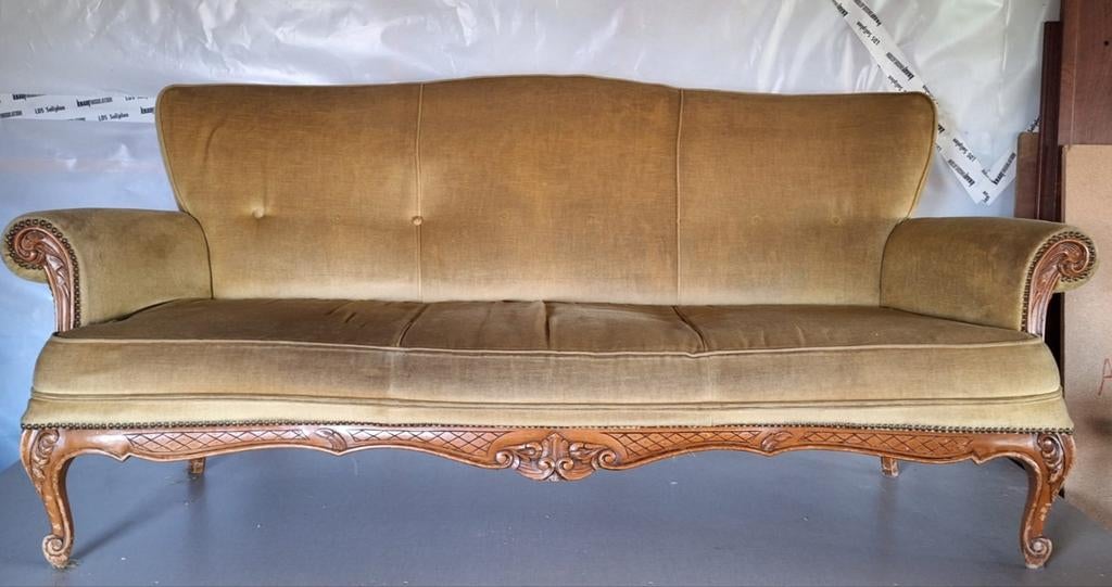Vintage 3-zit Louise XV stijl (megacomfortabel!), Ophalen, Elegant vintage