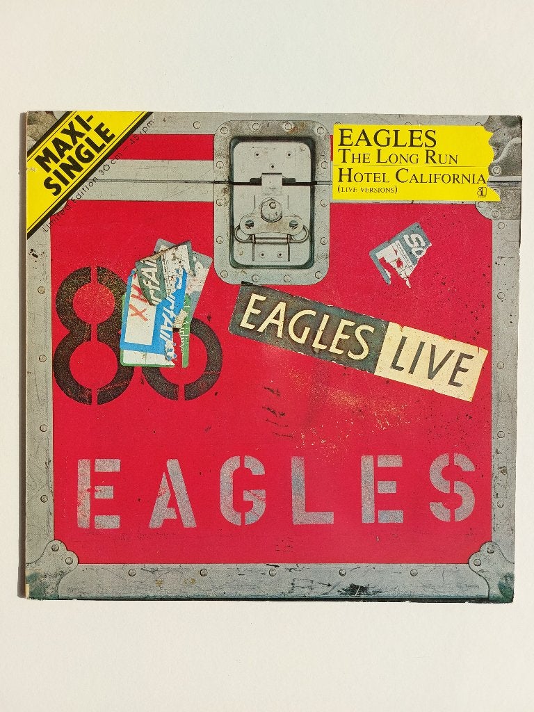 Eagles - The Long Run / Hotel California (Maxi - 1980 -Live), Cd's en Dvd's, LP, Inclusief binnenhoes, Ophalen of Verzenden, Zo goed als nieuw