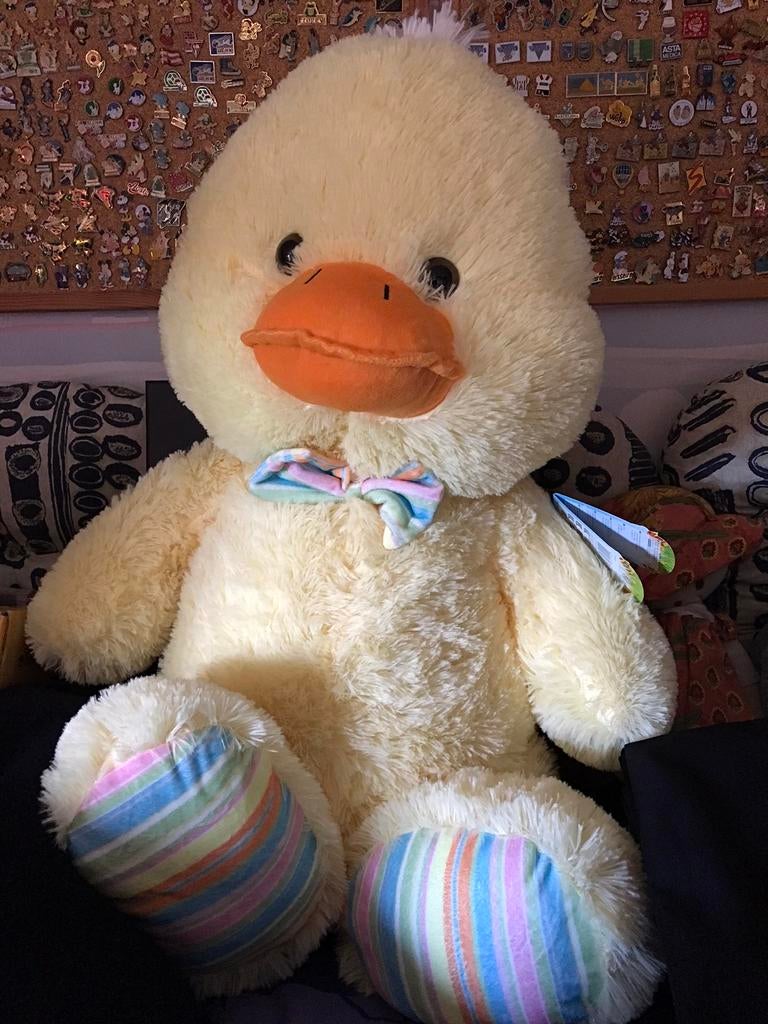 Peluche gros poussin jaune de 60 cm, Collections, Ours & Peluches, Enlèvement, Neuf, Autres types, Autres marques