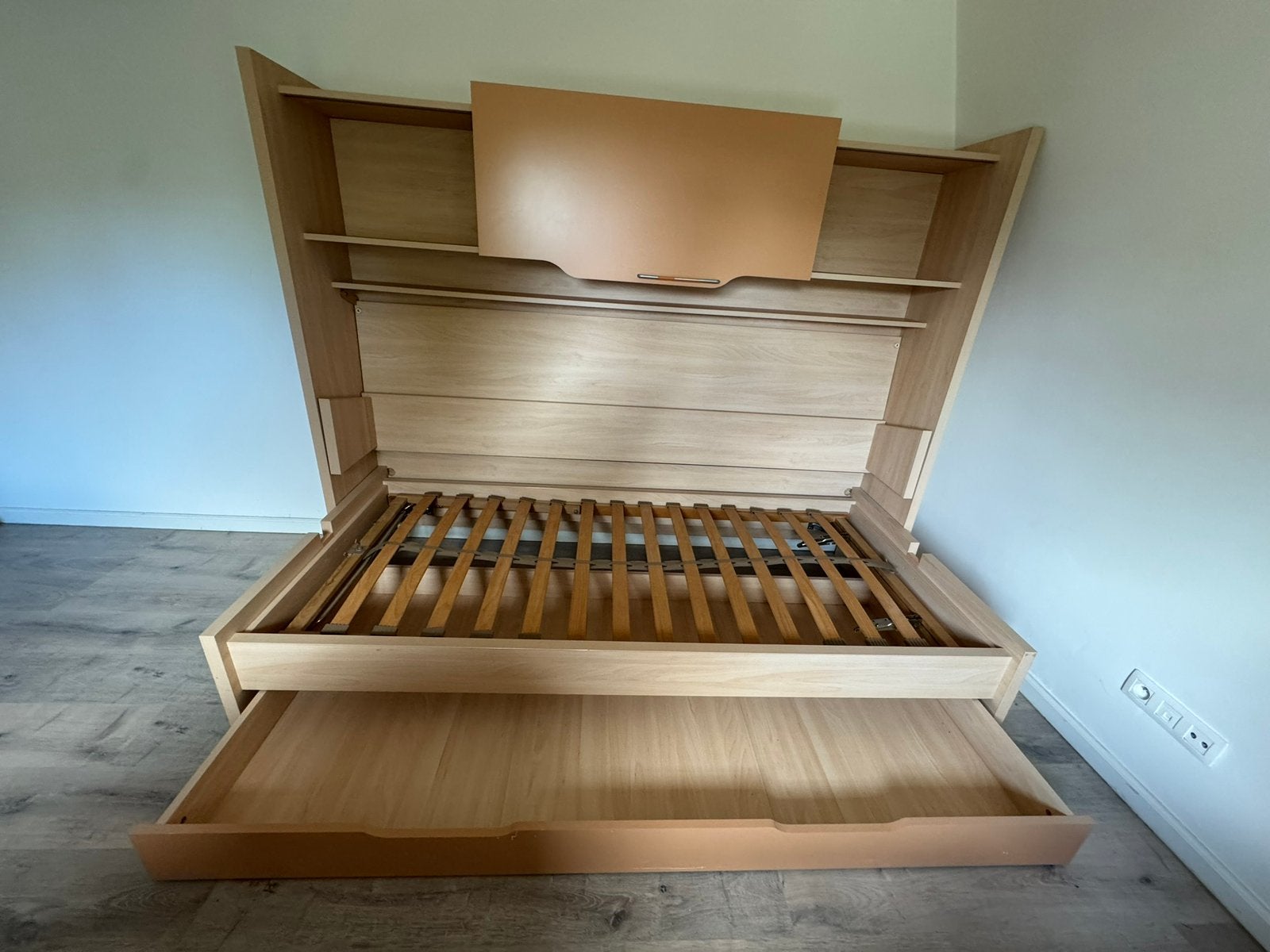 Complete slaapkamer incl. bureau(stoel), bed, (boeken)kasten, Huis en Inrichting, Ophalen, Gebruikt, Eenpersoons
