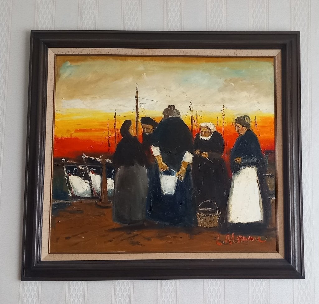 Schilderij Vissersvrouwen - Luc Blomme, Enlèvement