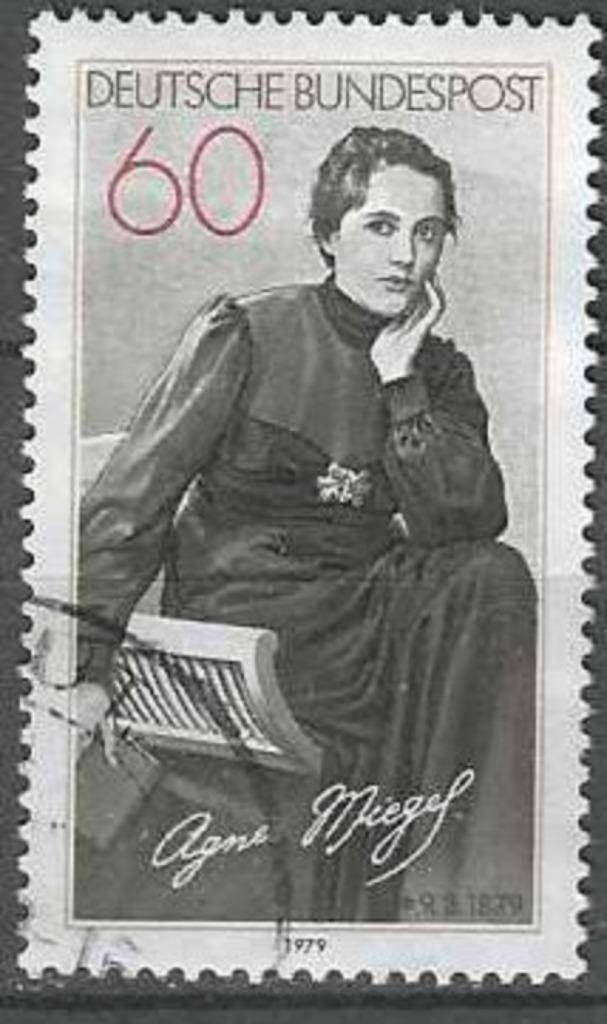 Allemagne Bundespost 1979 - Yvert 844 - Agnes Miegel (ST), Envoi, Affranchi