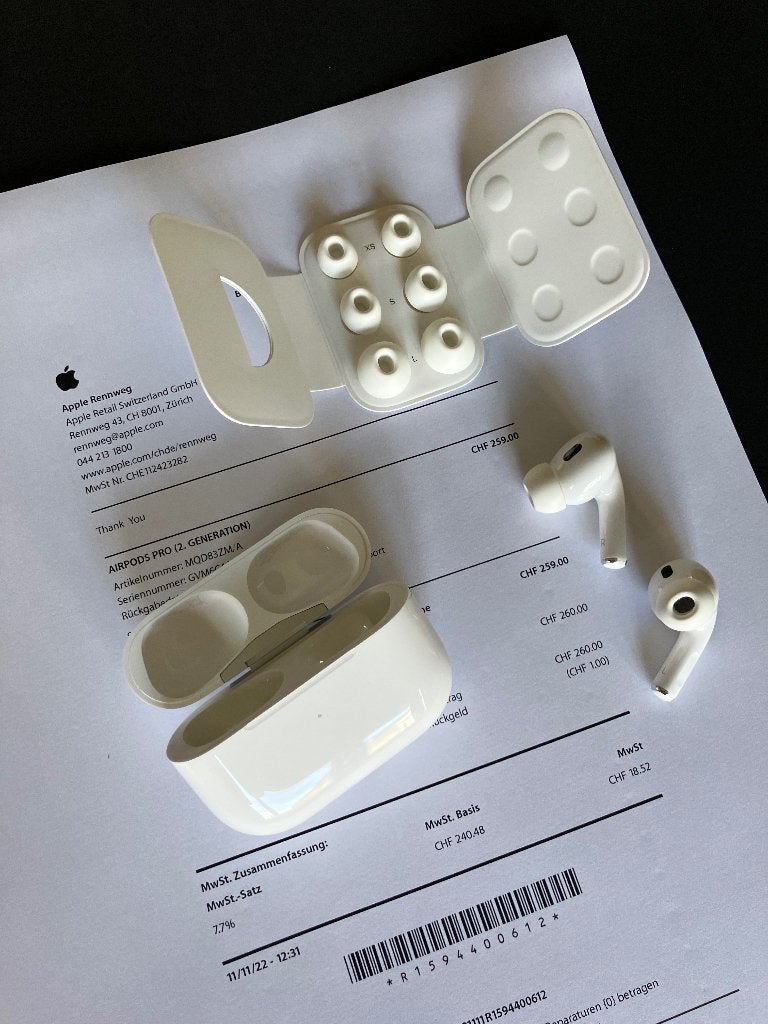 Apple paire AirPods Pro Generation 2, état neuf, Comme neuf, Blanc, Apple, Enlèvement