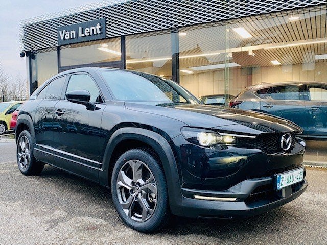 Mazda MX-30 full elektrisch, Dealer onderhouden, Zwart, Zwart, Leder