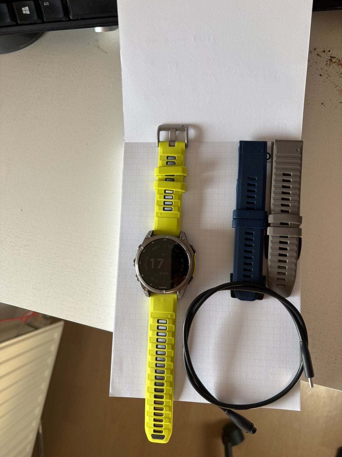 Garmin fenix 8 sapphire/solar 47 mm, Enlèvement, Comme neuf