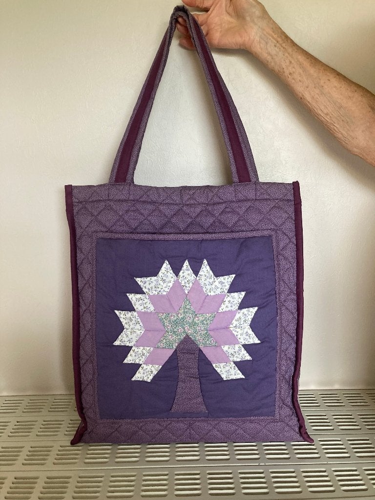 Zelfgemaakte quilttas, B=39 cm, L=45 cm zonder handvat, Bijoux, Sacs & Beauté, Sacs | Sacs Femme, Enlèvement ou Envoi, Comme neuf