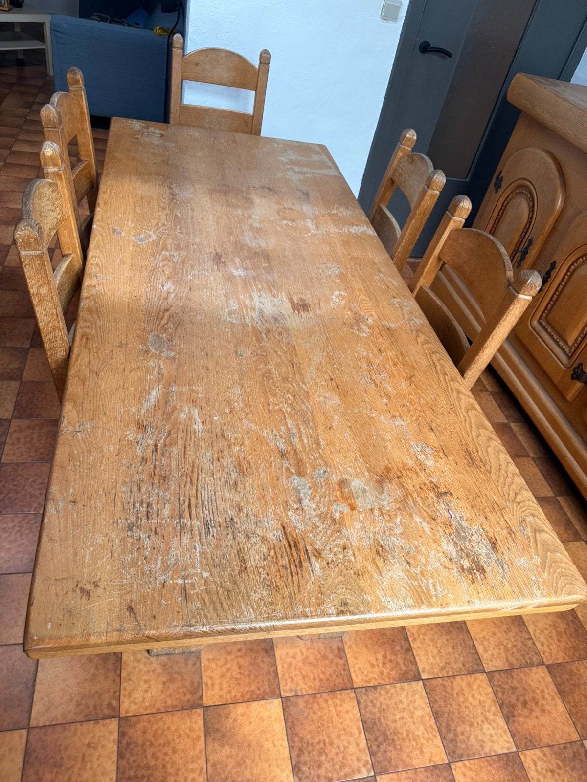 Ensemble salle à manger, Enlèvement, Utilisé, 4 à 6 chaises