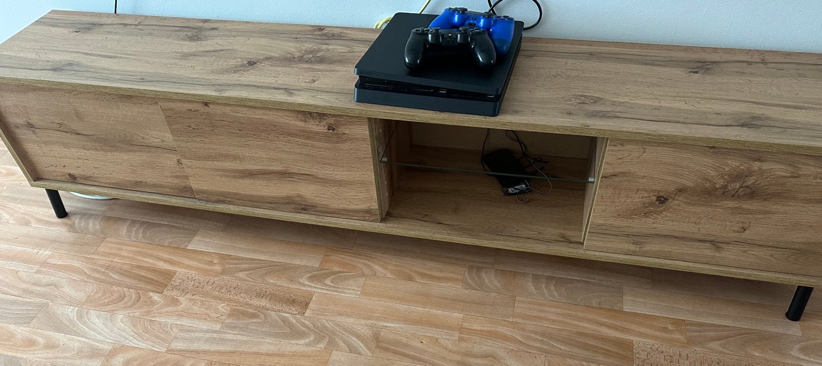 Tv meubel met led licht, Ophalen, Zo goed als nieuw