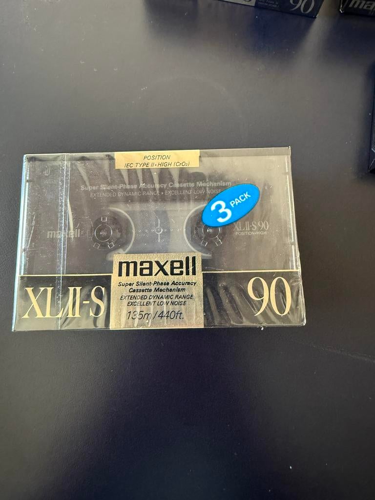 Topcollectie  : Maxell Xl II -S 90  3 pack sealed, Ophalen of Verzenden, Origineel