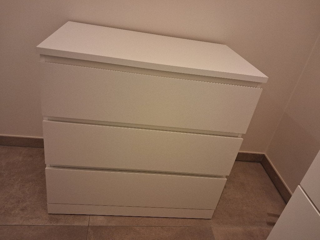 Ladekast Ikea wit, 3 of 4 laden, Ophalen, Gebruikt