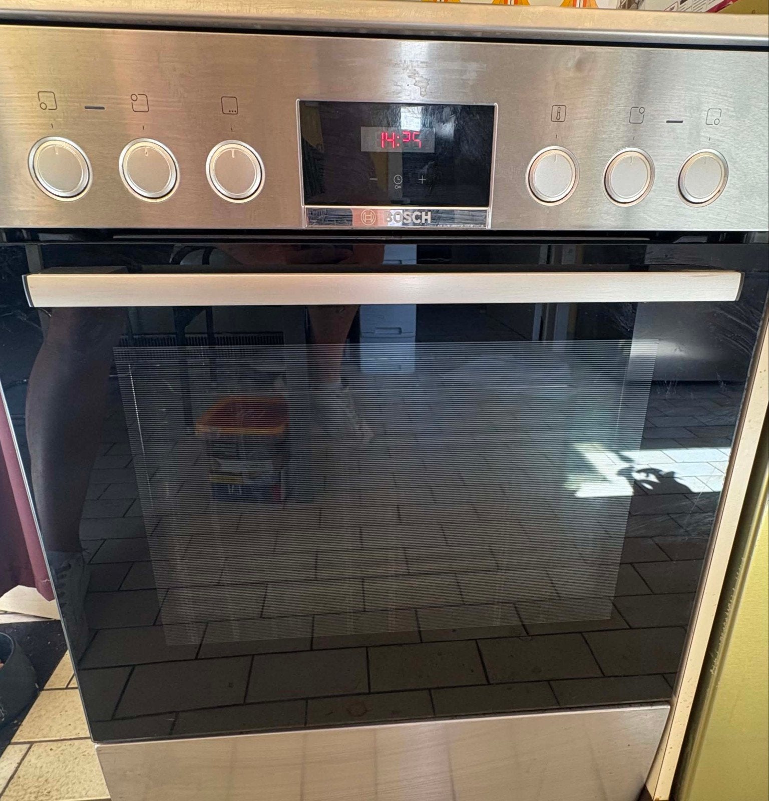 gazinière vitrocéramique et four neuf électrique bosh, Electroménager, Enlèvement, Gril, Électrique, 4 zones de cuisson