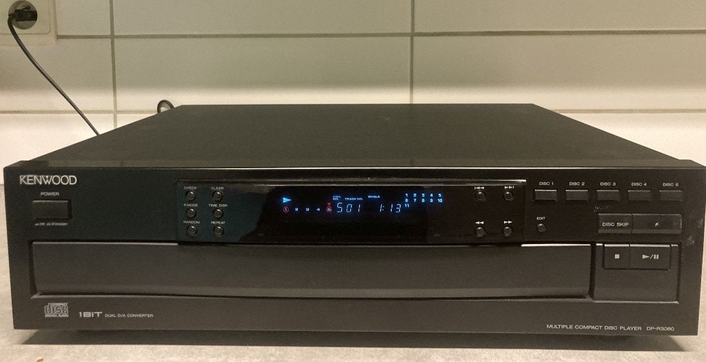 Kenwood DP-R3080 5 CD wisselaar, Audio, Tv en Foto, Ophalen of Verzenden, Gebruikt, Wisselaar