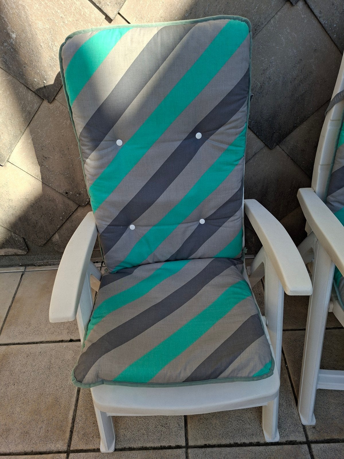 tuinstoelen, Ophalen, Gebruikt, Kunststof, Inklapbaar