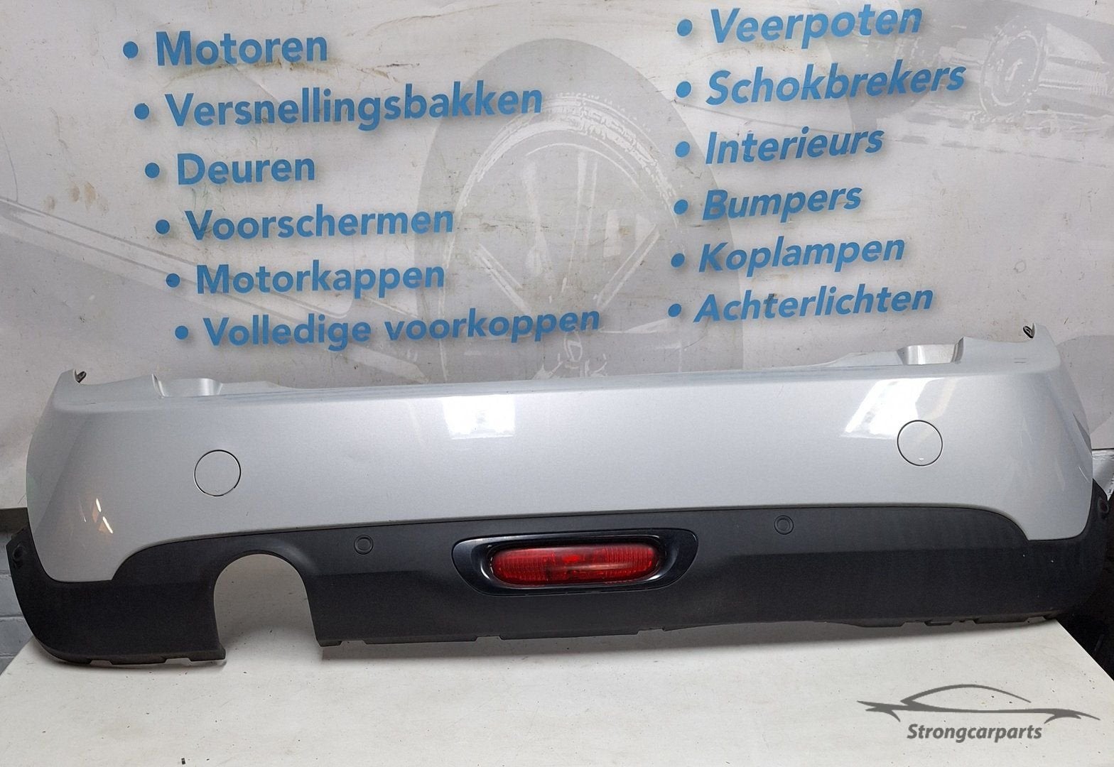 Achterbumper Mini F56 in goede staat kleur A62/0 compleet, Arrière, -, -, -
