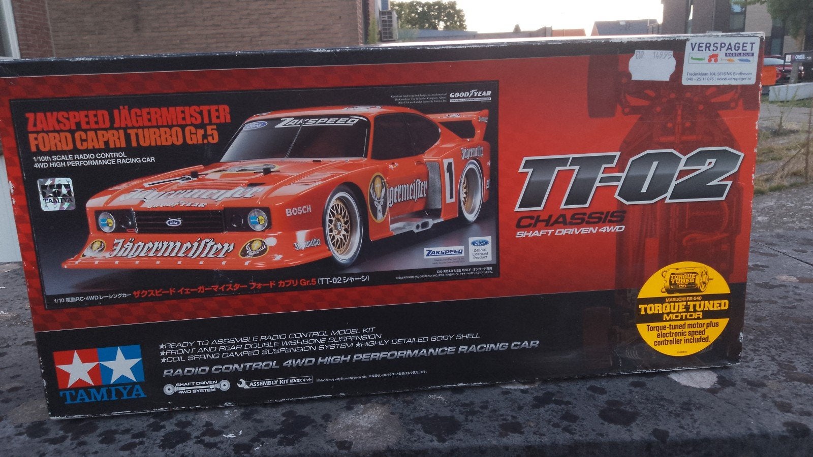 Tamiya Jägermeister Ford Capri, Échelle 1:10, Enlèvement ou Envoi, Électro, Comme neuf