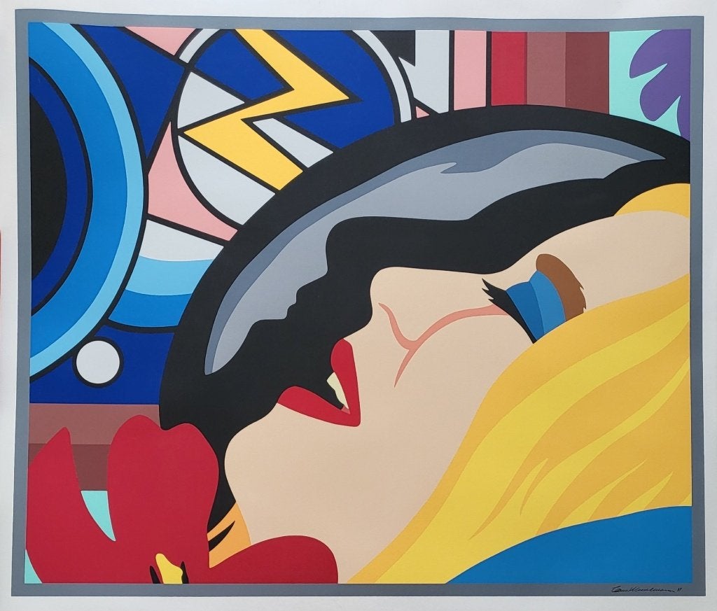 Tom Wesselmann - Face de chambre avec Lichtenstein, Antiquités & Art, Numéroté, Envoi, Sérigraphie