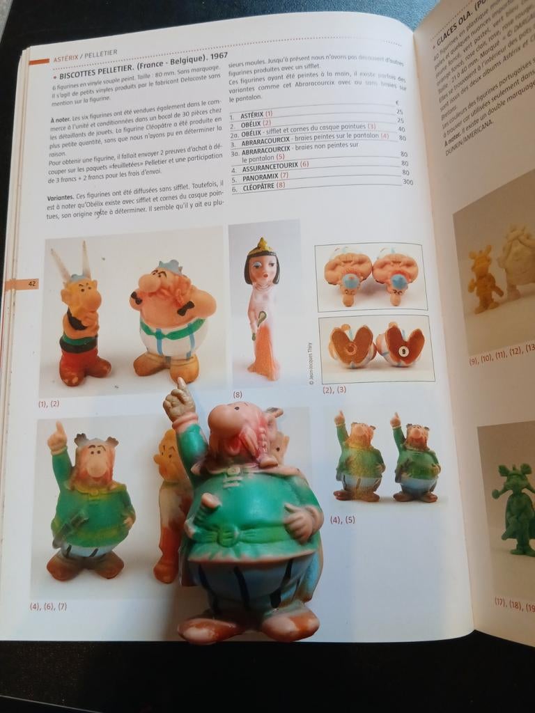 Asterix ; figuur abraracourcix 1967 pelletier., Verzamelen, Stripfiguren, Asterix en Obelix, Verzenden