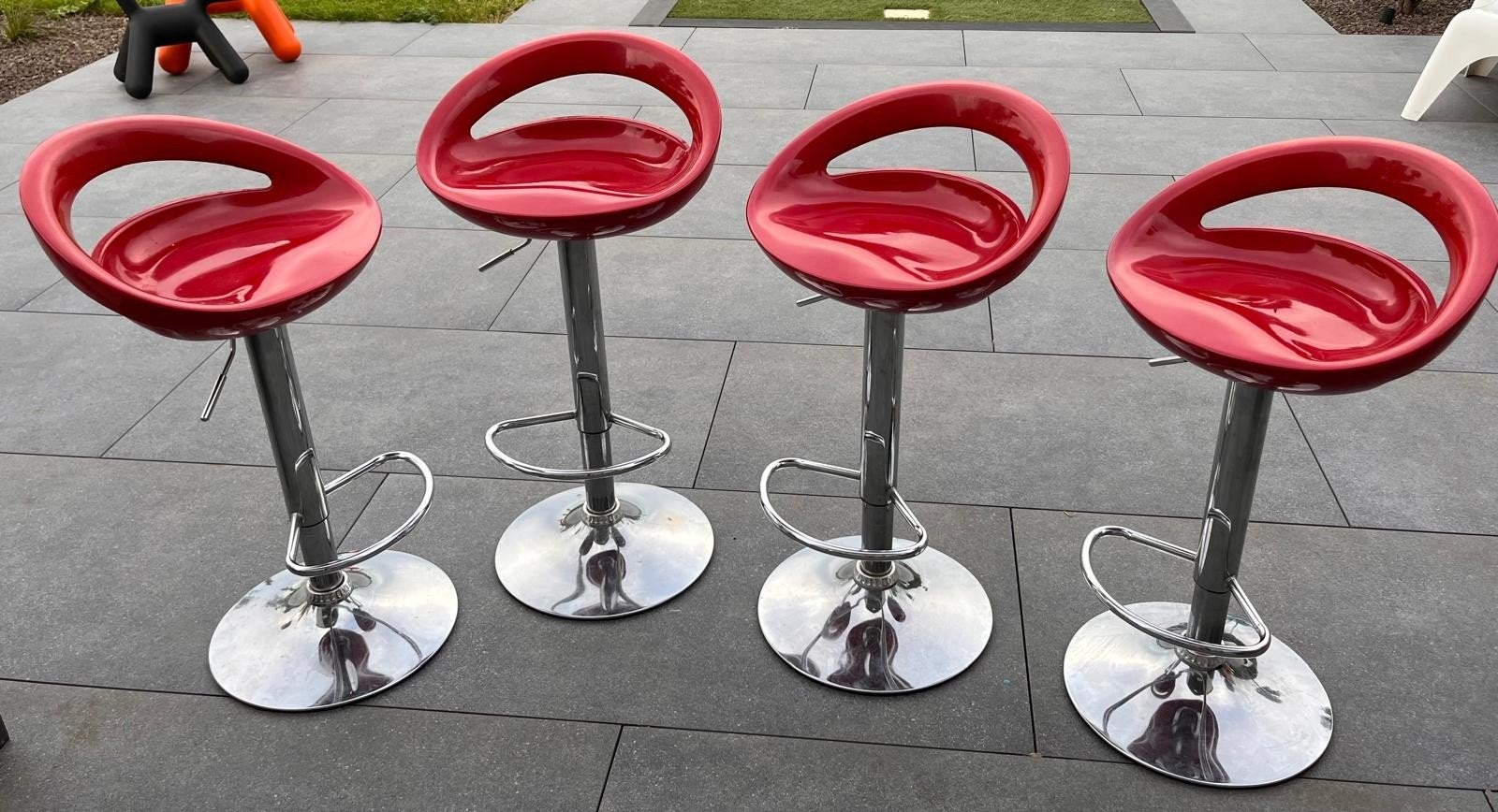 Tabouret de bar  rouge, Maison & Meubles, Tabourets de bar, 4 tabourets, Enlèvement