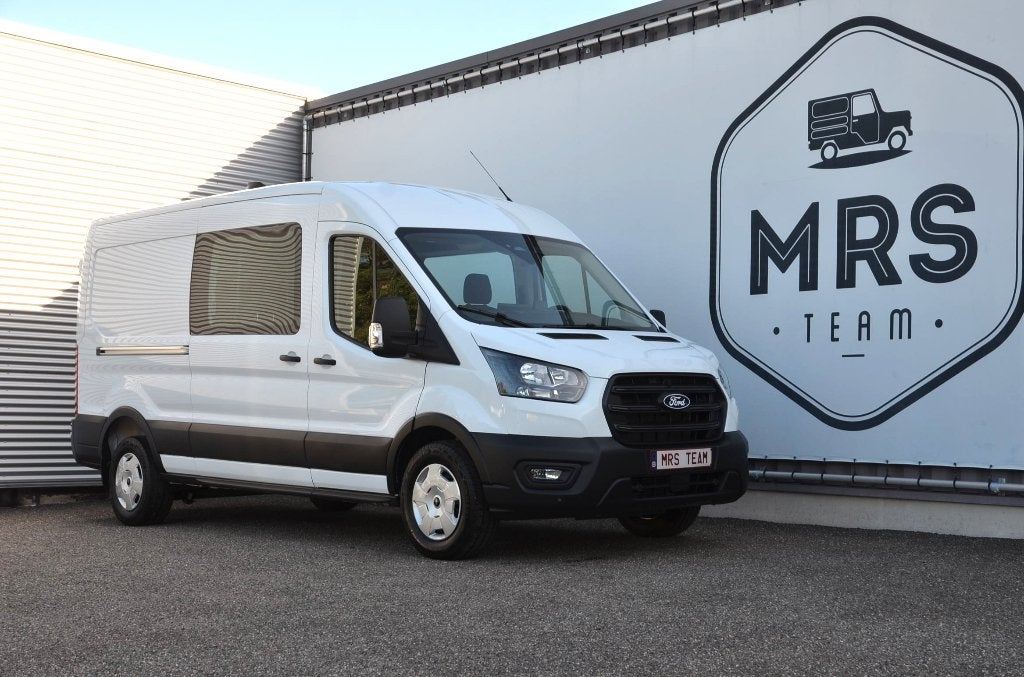 Ford Transit- Dubbelcabine- L3H2- Automaat- Nieuw- 35990+BTW, Achat, Euro 6, Entreprise, 7 places