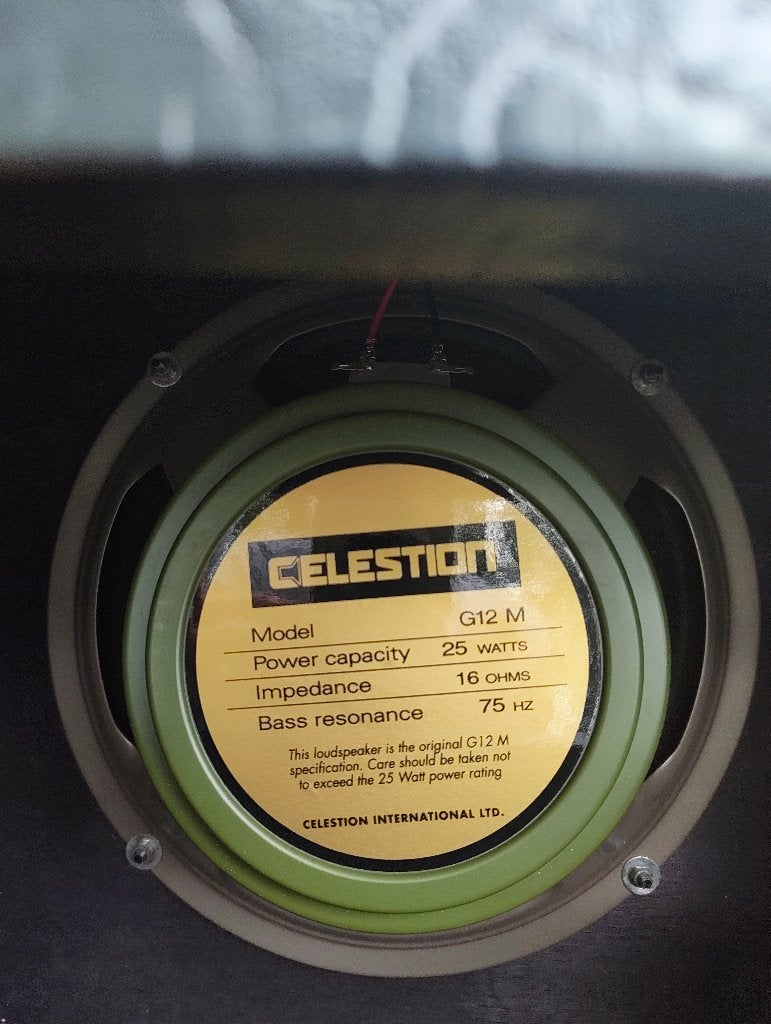 Celestion Greenback G12M 16 ohms dans enceinte, Enlèvement ou Envoi, Utilisé, Guitare