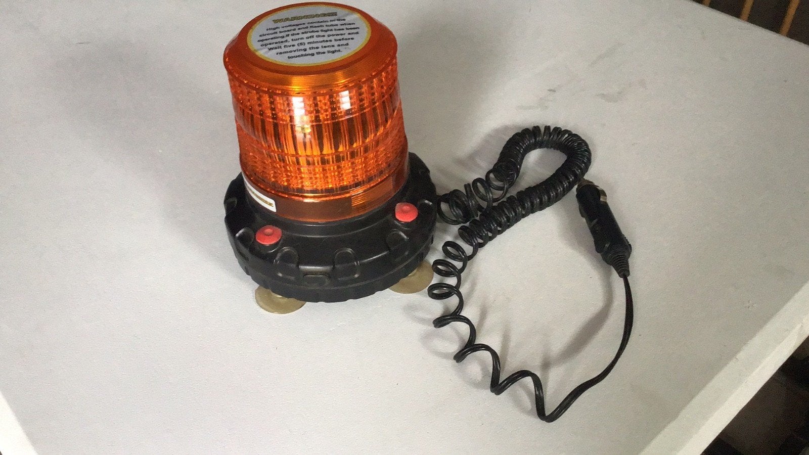 orange zwaailicht, Ophalen