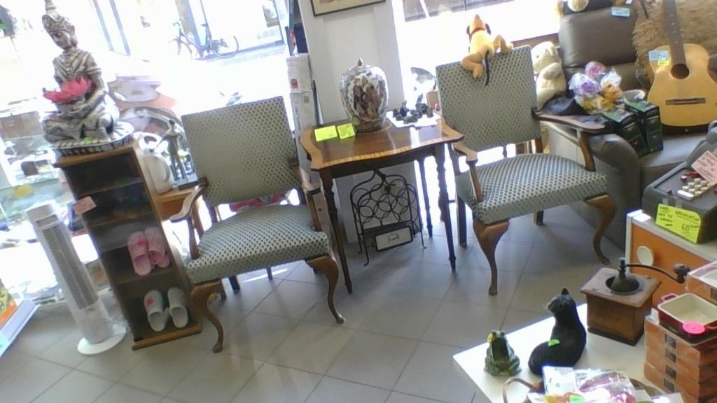 antieke zetels barokstijl met tafel uit 1950, Ophalen
