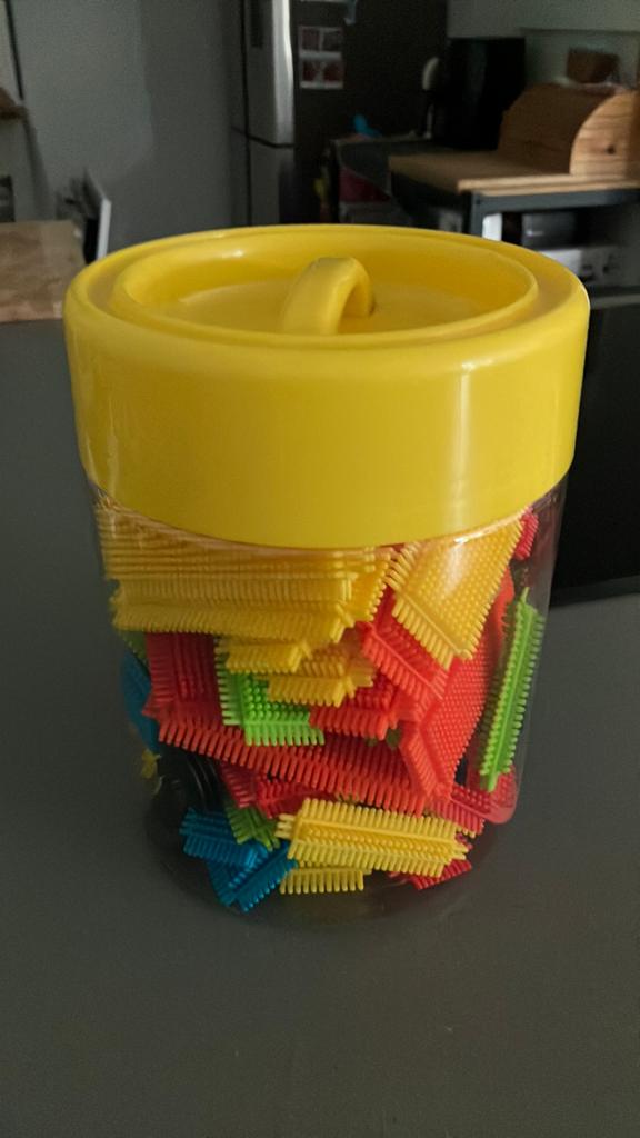 Eddy Toys 100 stuks egelblokken, Ophalen of Verzenden, Zo goed als nieuw
