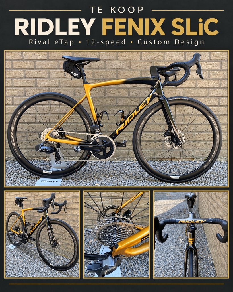 Ridley Fenix Slic SRAM Rival Etap 12s "Custom Design" (S), 28 inch, Carbon, Zo goed als nieuw, Meer dan 20 versnellingen
