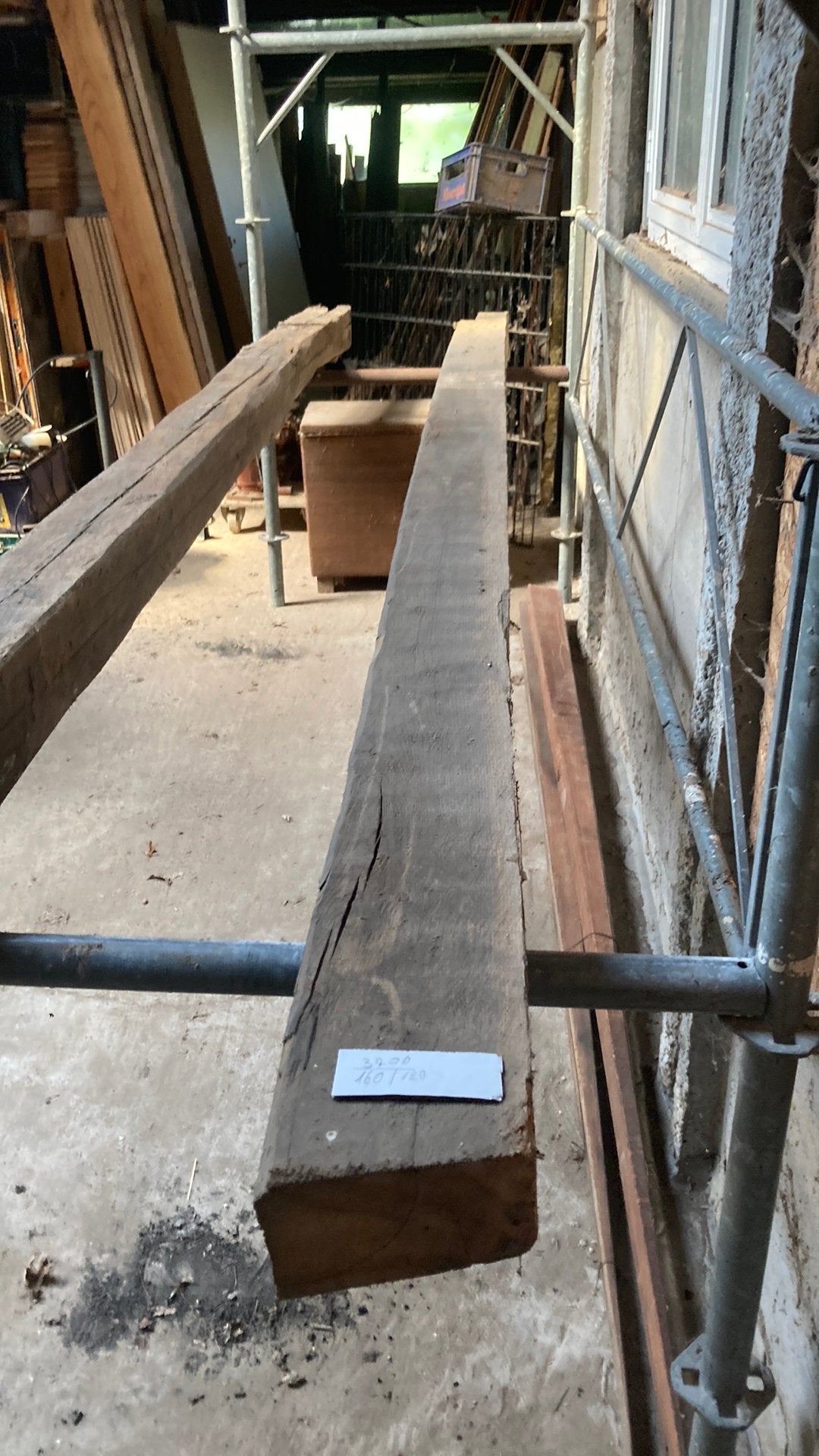 Eiken balken, Bricolage & Construction, Bois & Planches, Enlèvement, Utilisé, Chêne