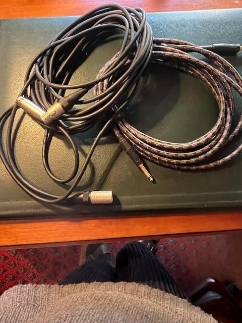 Set van 5 microfoonkabels voor gitaar, Muziek en Instrumenten, Kabels en Stekkers, Ophalen, Zo goed als nieuw, Instrument