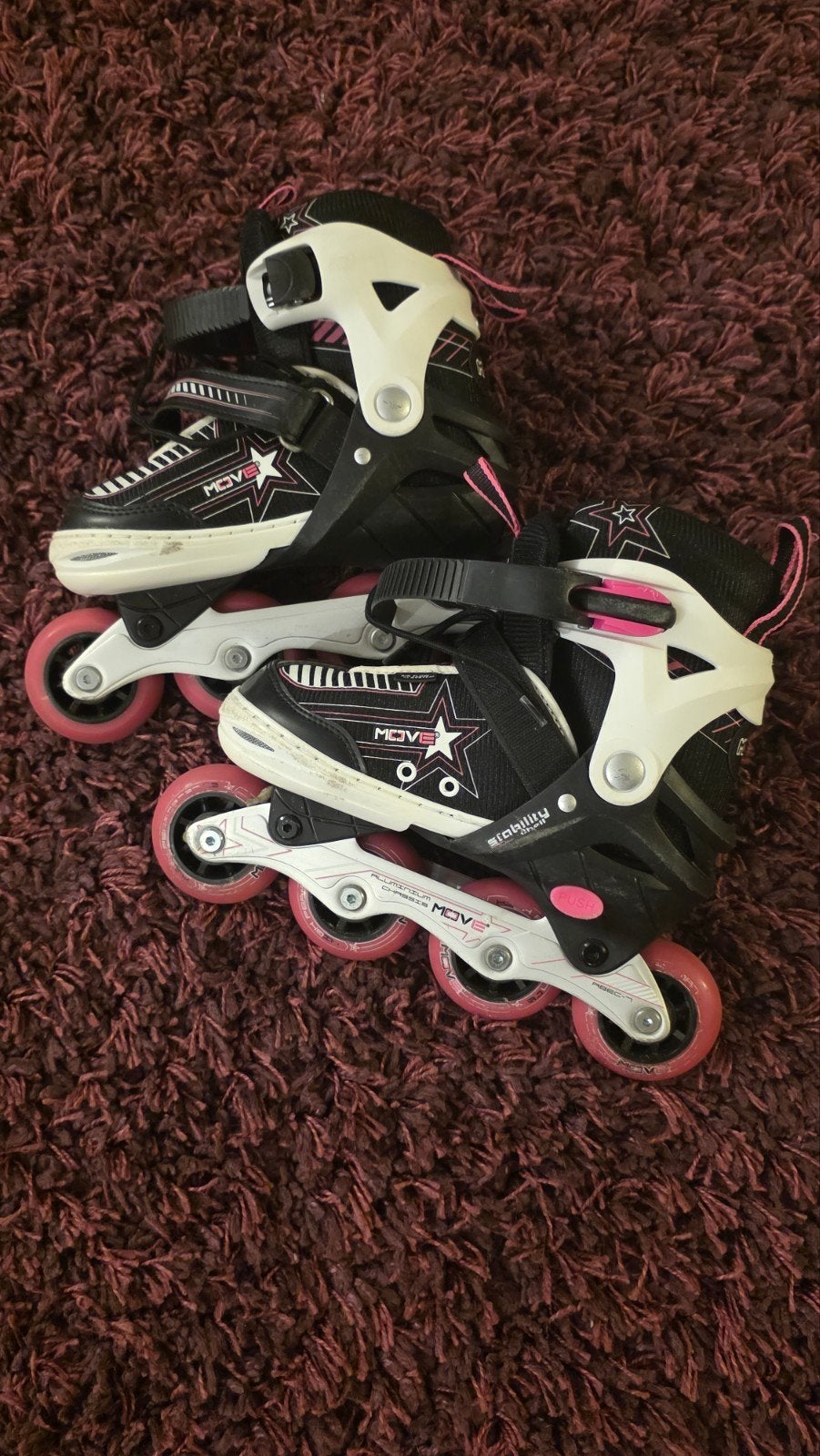 Move verstelbare inline skates – maat 34–37, Sport en Fitness, Skeelers, Ophalen, Verstelbaar, Kinderen
