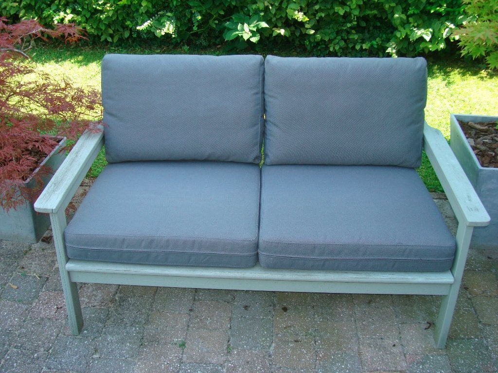 FAUTEUIL/BANC DE JARDIN 2 PERS AVEC COUSSINS, Tuin en Terras, Ophalen, Gebruikt