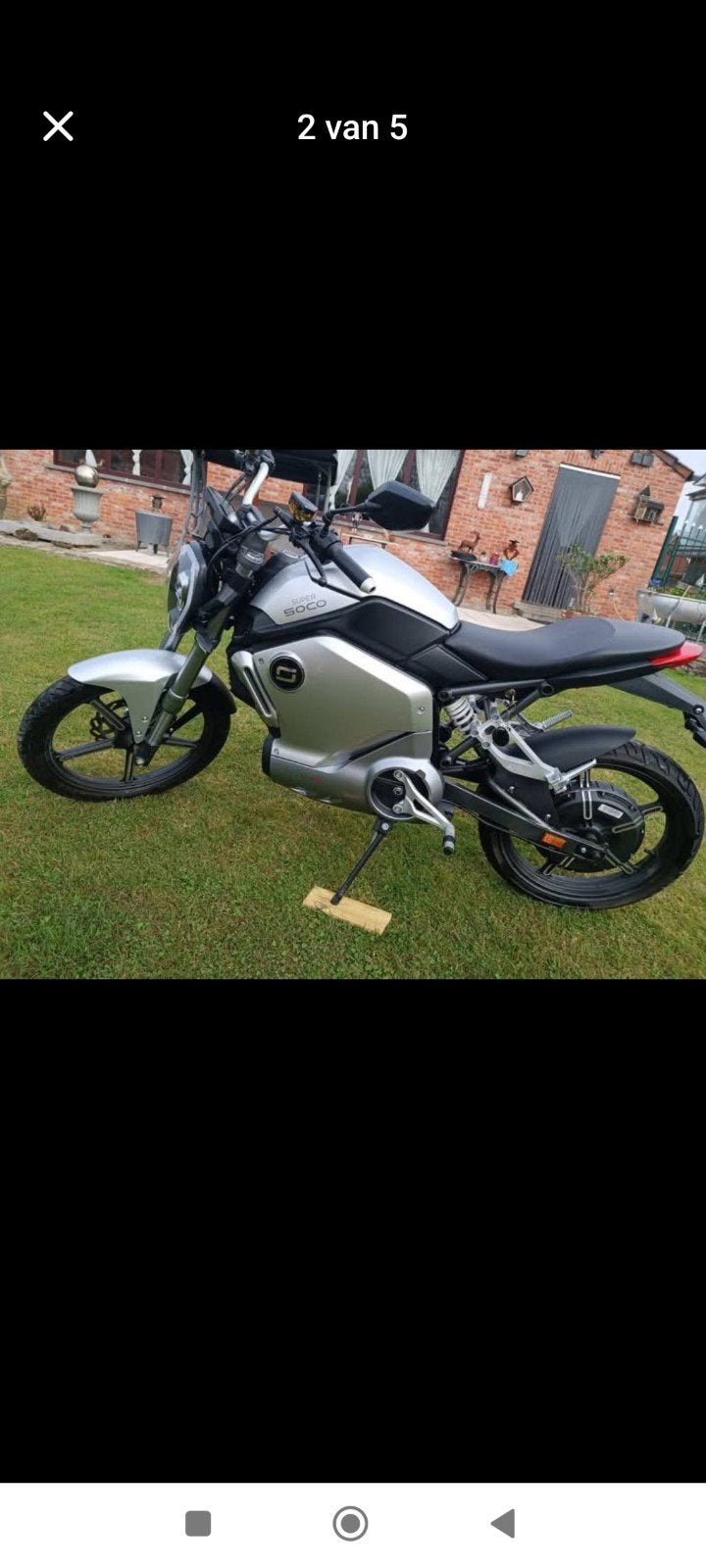 Electrische scooter Super Soco, Enlèvement