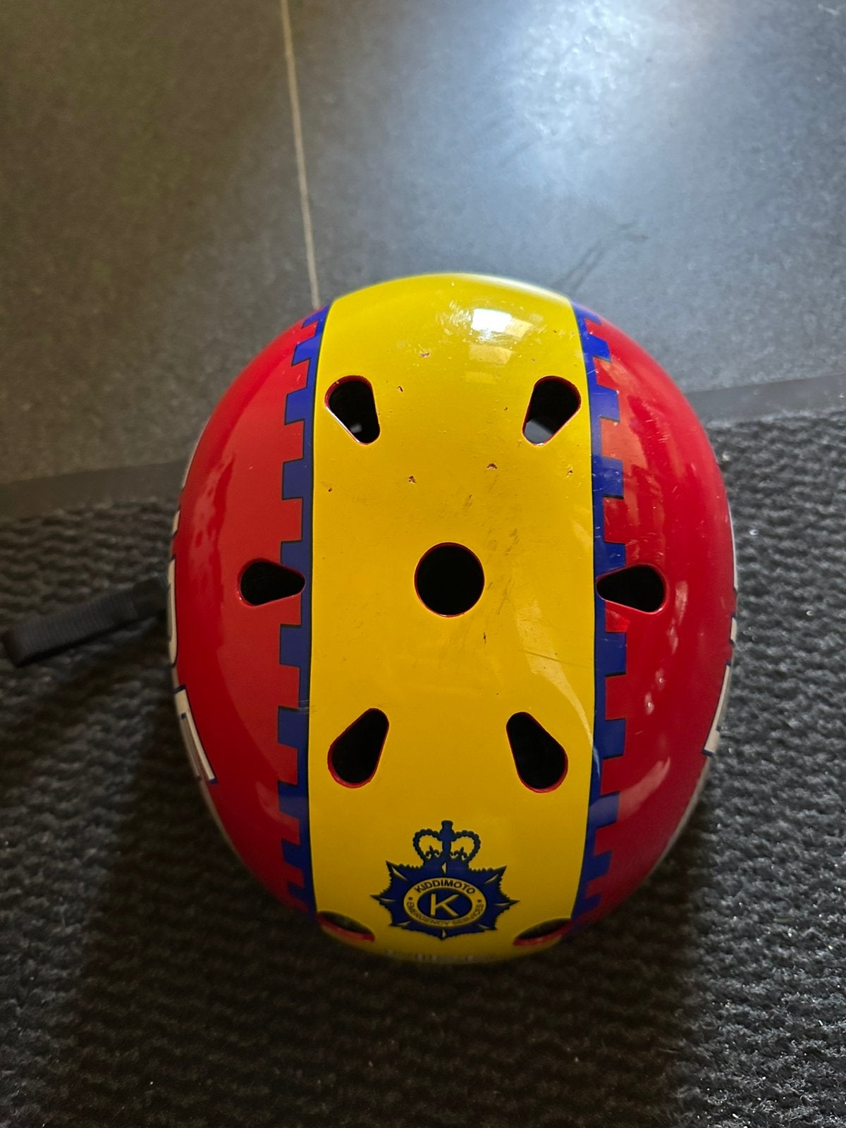 Fietshelm Kiddimoto, Vélos & Vélomoteurs, Accessoires vélo | Casques de vélo, Enlèvement ou Envoi, Utilisé, Autres tailles, Garçon
