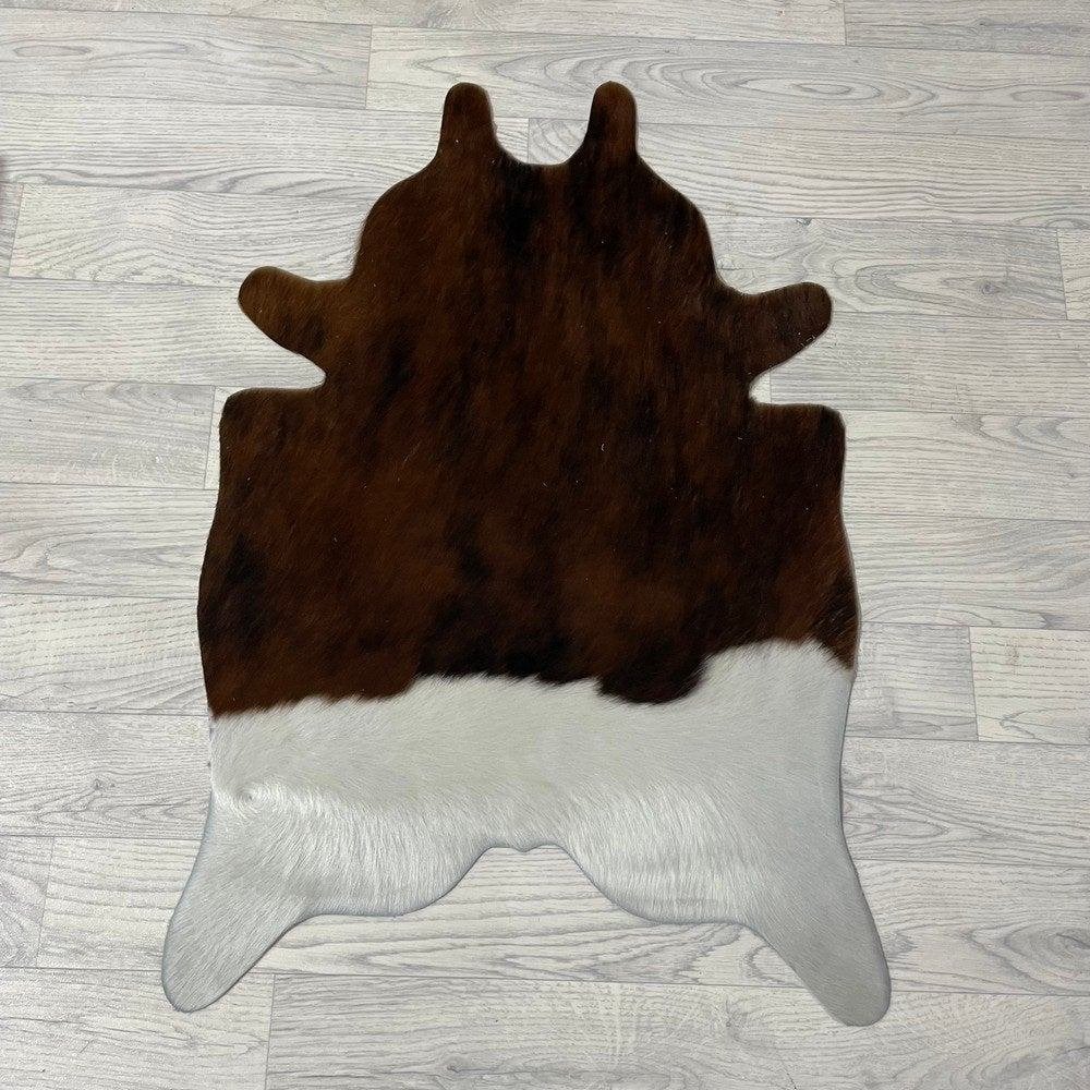 Mini koeienhuid bruin wit zwart 90x60cm #410 | Lederstore, Meerkleurig, Wandkleed, Nieuw, Ophalen of Verzenden