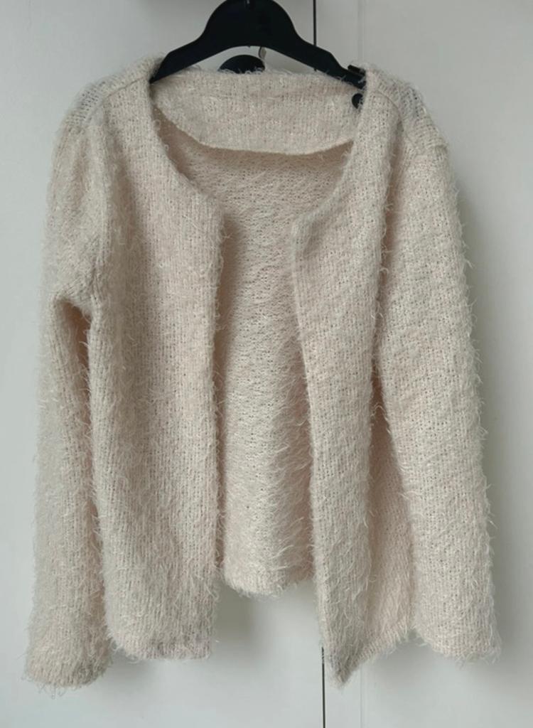 Beige fluffy vest - kids Only - mt 122/128, Kinderen en Baby's, Kinderkleding | Maat 122, Ophalen of Verzenden, Zo goed als nieuw