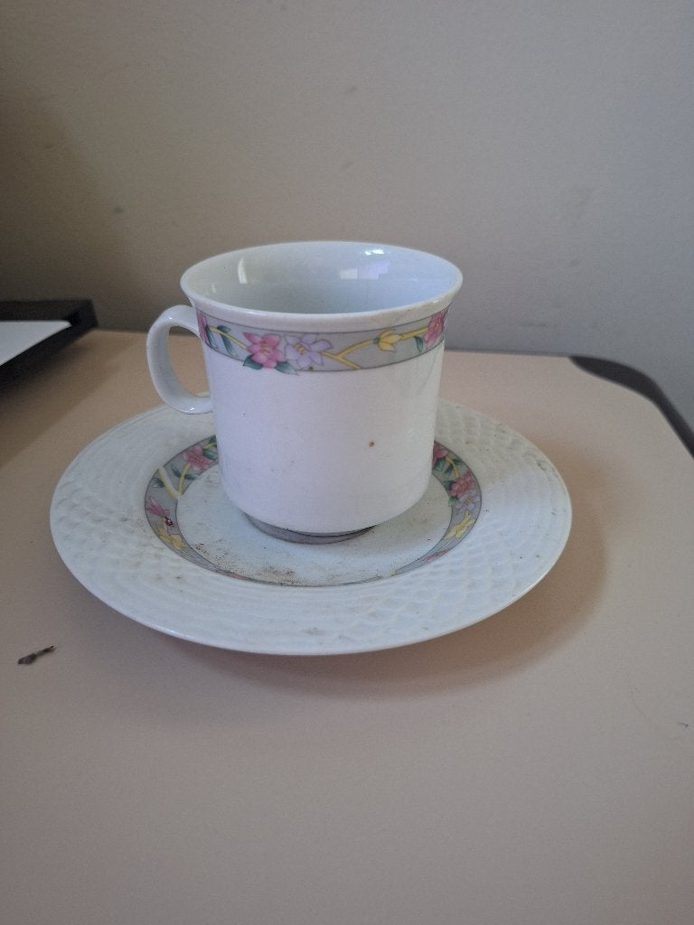 kop en schotel lynns, Enlèvement ou Envoi, Comme neuf, Tasse(s) et/ou soucoupe(s)