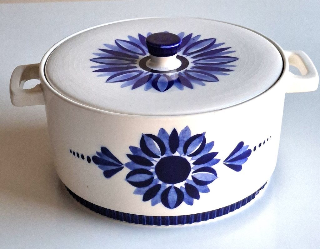 Vintage Boch Frères dekschaal/terrine-Delta Capriccio, Ophalen of Verzenden