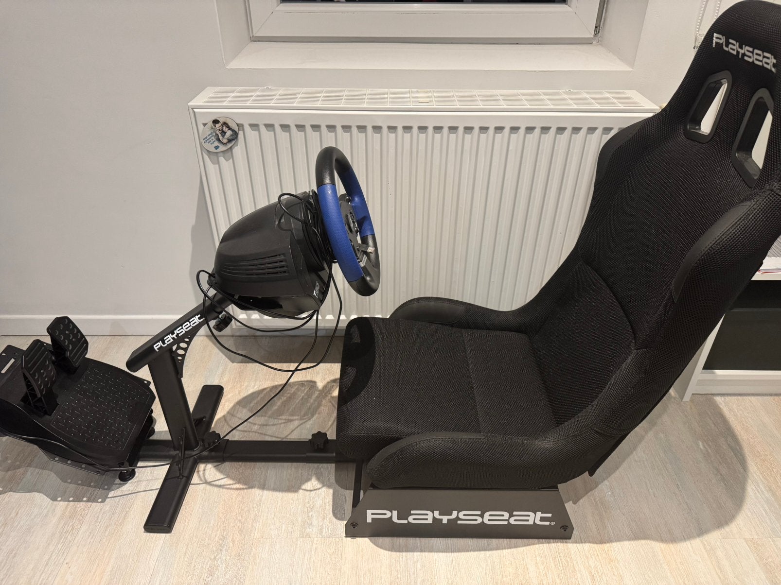 Playseat Evolution + Thrustmaster T150 | Cockpit + stuurwiel, Ophalen, Racestoel, PlayStation, Zo goed als nieuw