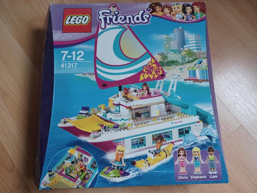 Lego Friends 41317 Sunshine catamaran in perfecte staat, Kinderen en Baby's, Speelgoed | Duplo en Lego, Ophalen, Zo goed als nieuw