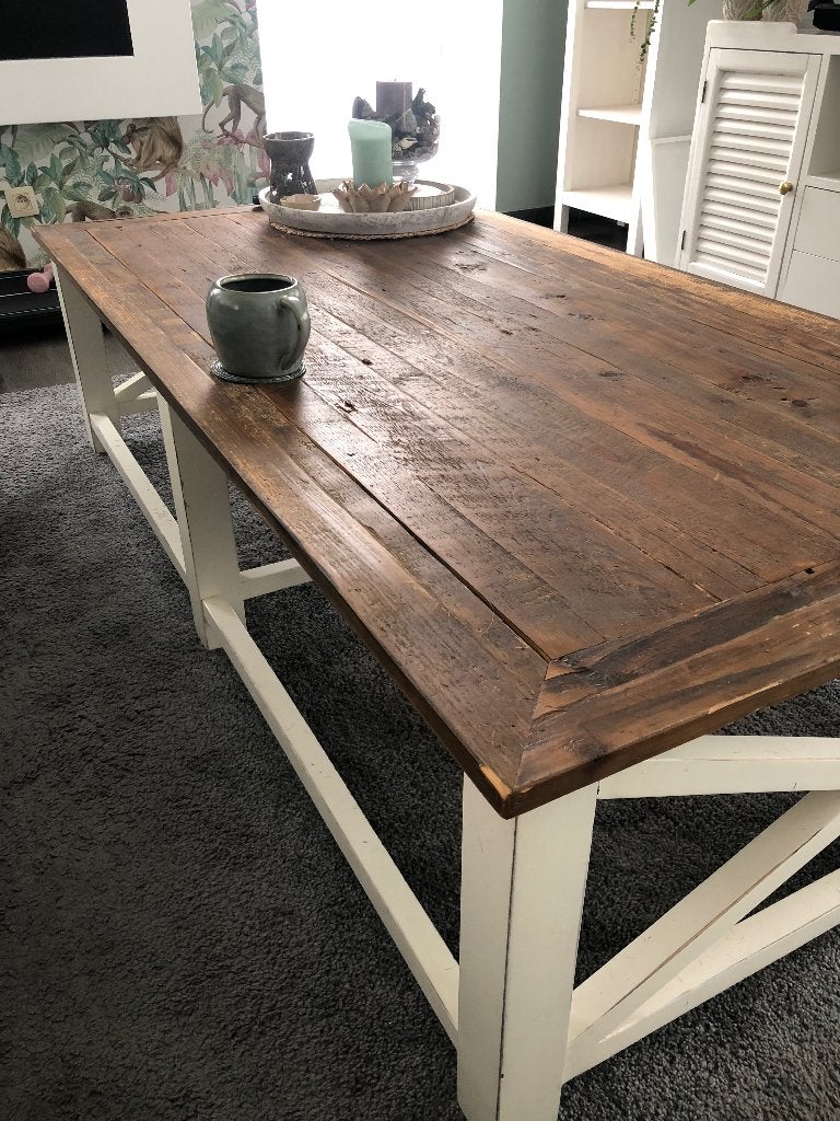 Salontafel, Huis en Inrichting, Tafels | Salontafels, Ophalen, Gebruikt, 50 tot 100 cm, Cottage