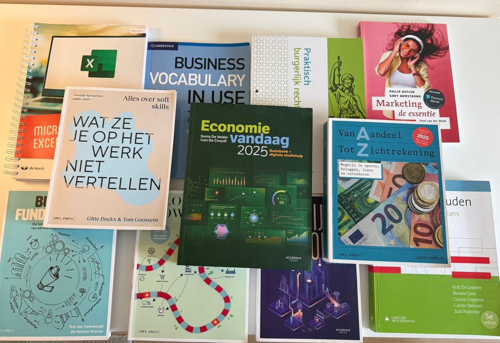 11 studieboeken Bedrijfsmanagement Artevelde – 1e jaar, Boeken, Ophalen, Zo goed als nieuw, Hogeschool