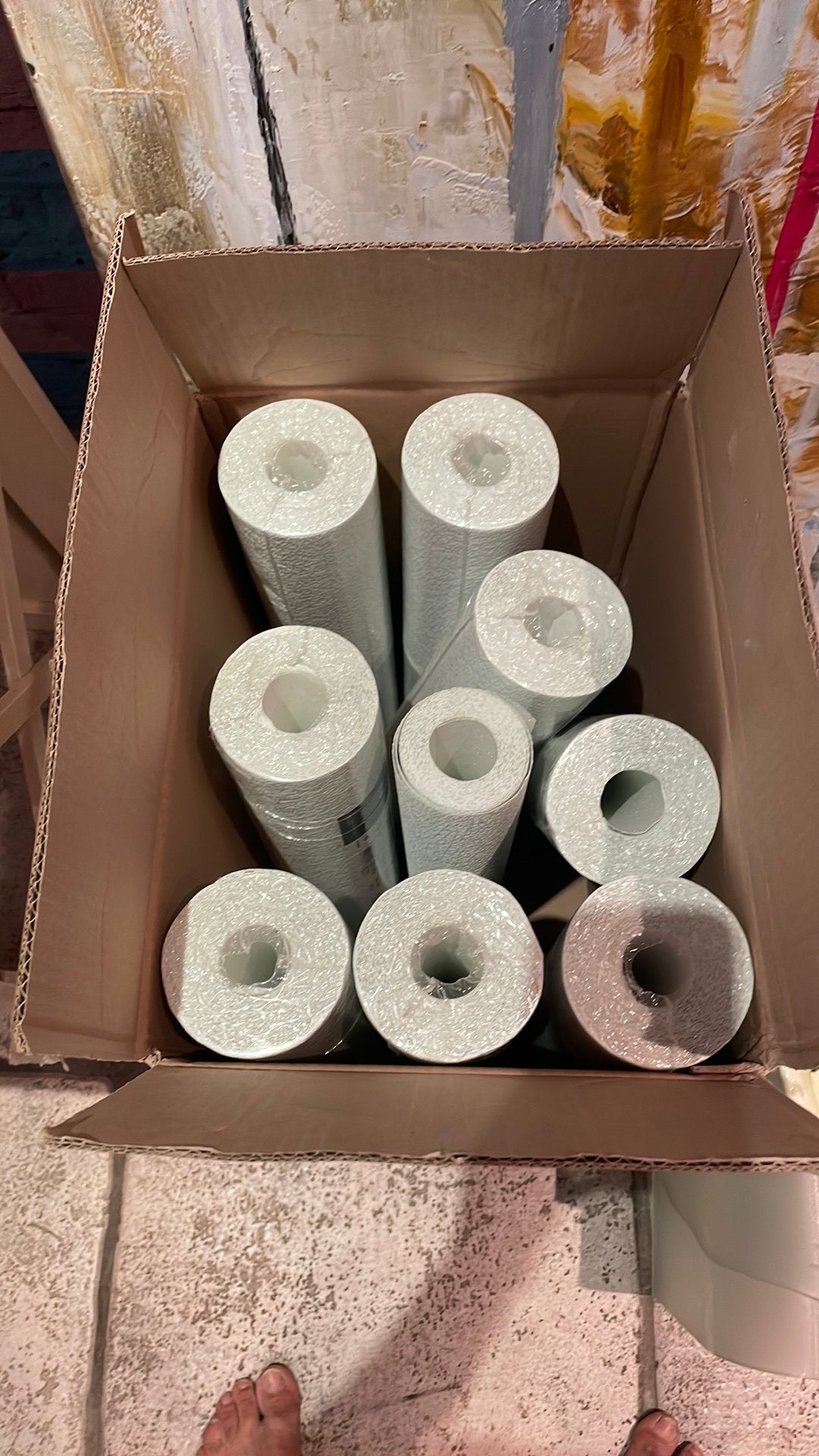 Licht groen behangpapier, Huis en Inrichting, Ophalen, Vliesbehang, Groen