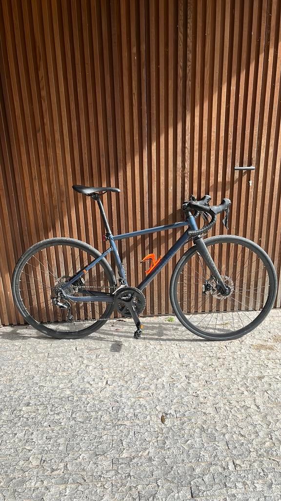 Vélo de route Decathlon Triban bleu Taille XS, Vélos & Vélomoteurs, Enlèvement, Comme neuf