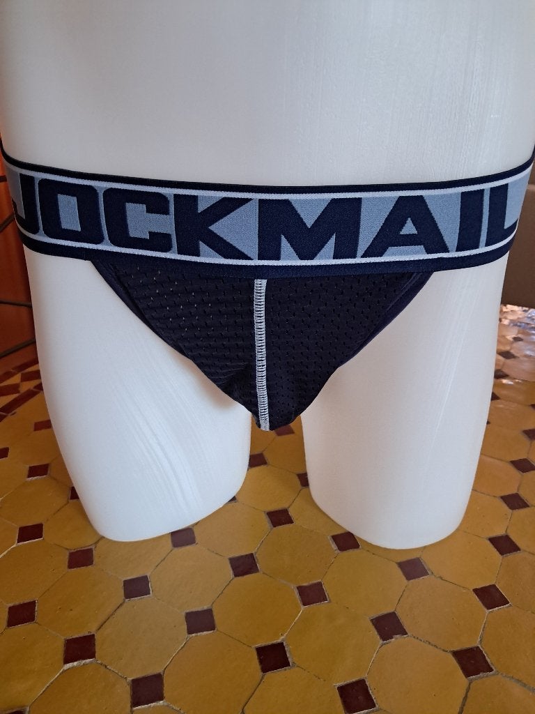 Superbe Jockstrap Bleu pour Homme Sexy Taille L, Enlèvement, Bleu