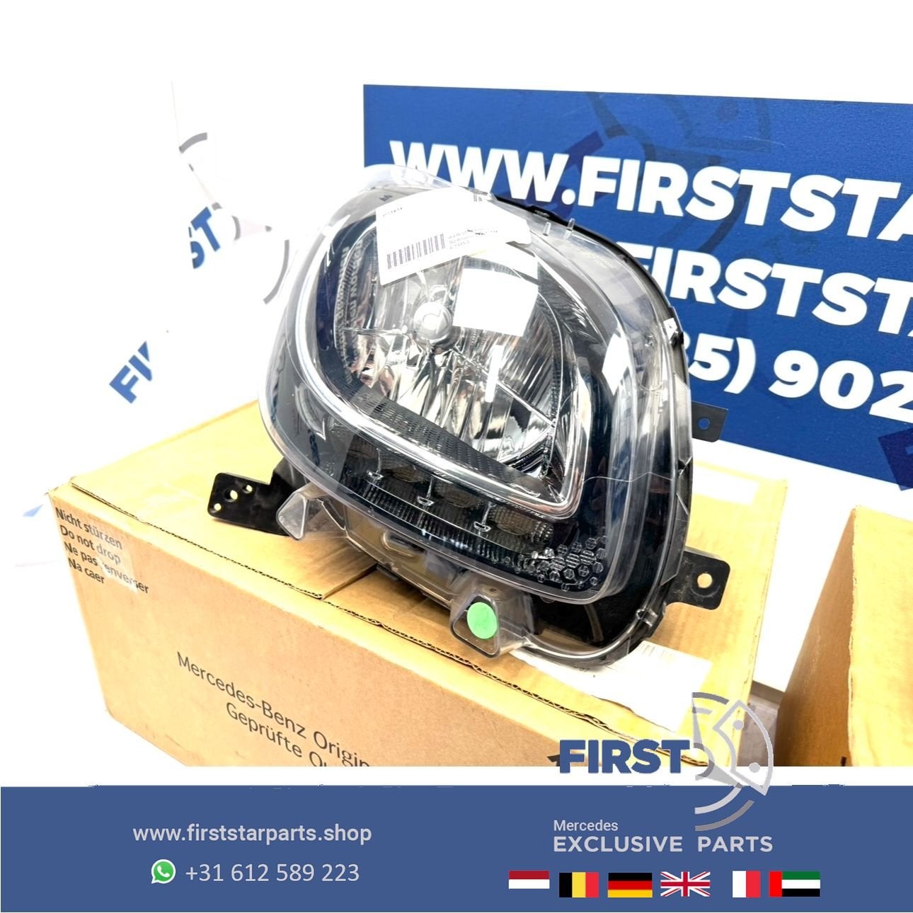 SMART KOPLAMP RECHTS A4538200839 Smart ForTwo 2014-  HEADLIG, Gebruikt, -, -, Ophalen of Verzenden